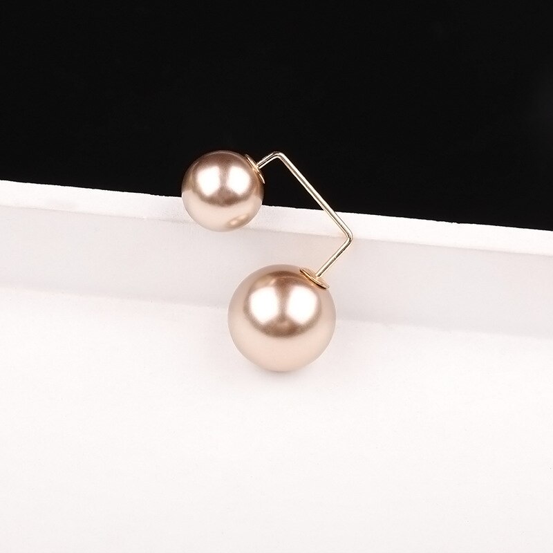 Pärlbrosch pärlbrosch kvinnor lapel anti-reflex säkerhet brosch pins: Champagne
