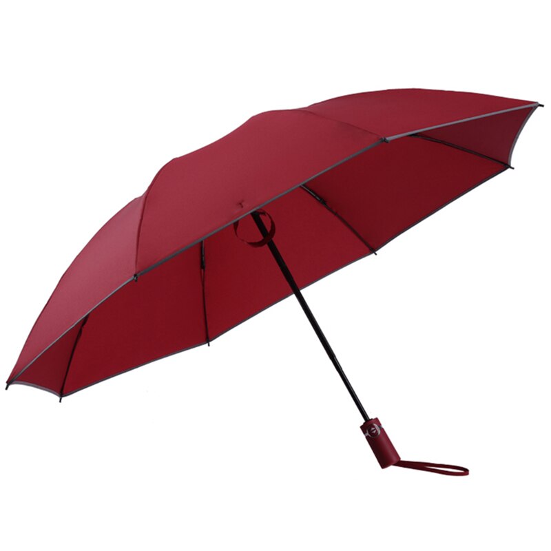 Automatisk luksus paraply omvendt foldning forretningsparaply regntæt soltæt bil styling: Rød