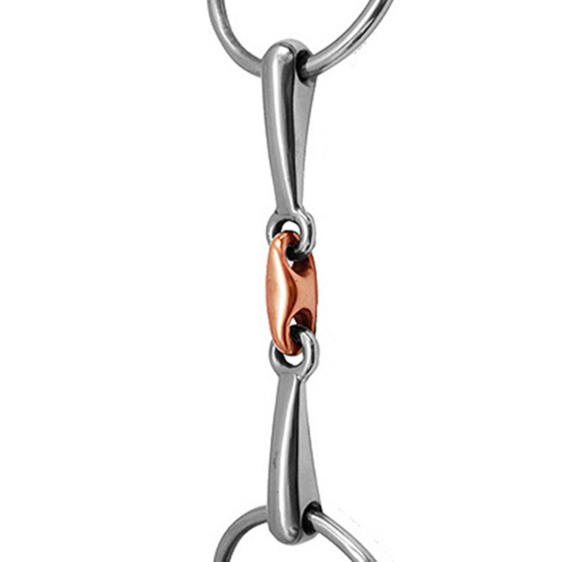 Boca caballo serpiente Bit Durable portátil de acero inoxidable Mini suministros ecuestres al aire libre equipo de anilla suelta