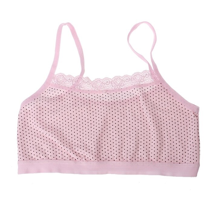 Young Girls Thin Training Lace Bra Soft Breathable Cotton Bra Teenage Underwear Children Bra For Kids Teens Puberty: 4