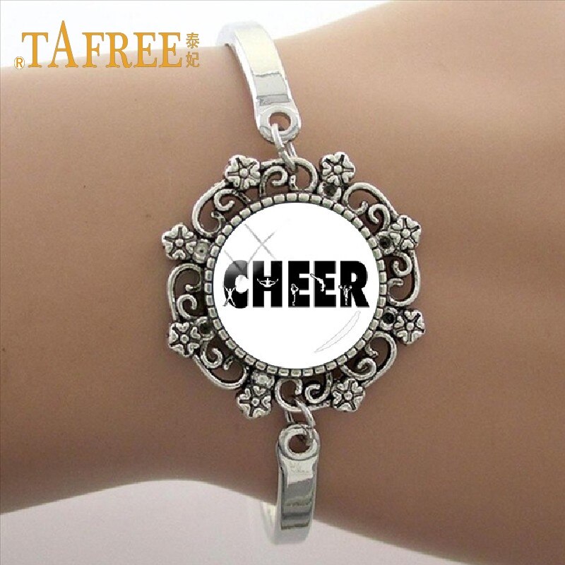 TAFREE Good bracelet Lace like gymnastics art photo Glass Dome Bracelet sport Charm Women's GY020