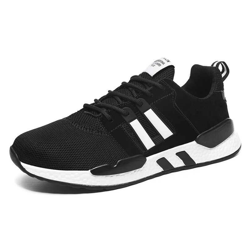 Big Size Waar Sneakers Mode Mannen Casual Schoenen Voor Mannen Sneakers Mesh Air Sok Schoen Slip-On Mannen Lopen sneakers Zomer: Black / 9.5