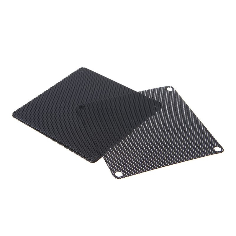 5Pcs Pvc Fan Stoffilter Pc Stofdicht Case Cuttable Computer 80Mm Mesh Zwart