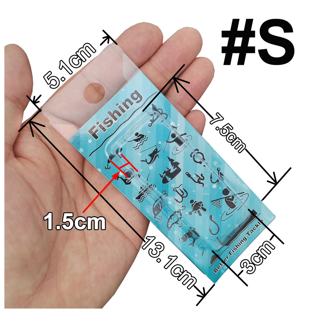100 pcs plastic Retail box or Paper Card For Fishing Lure Bait Fishing Hook Fishing Accessories: Slate Gray