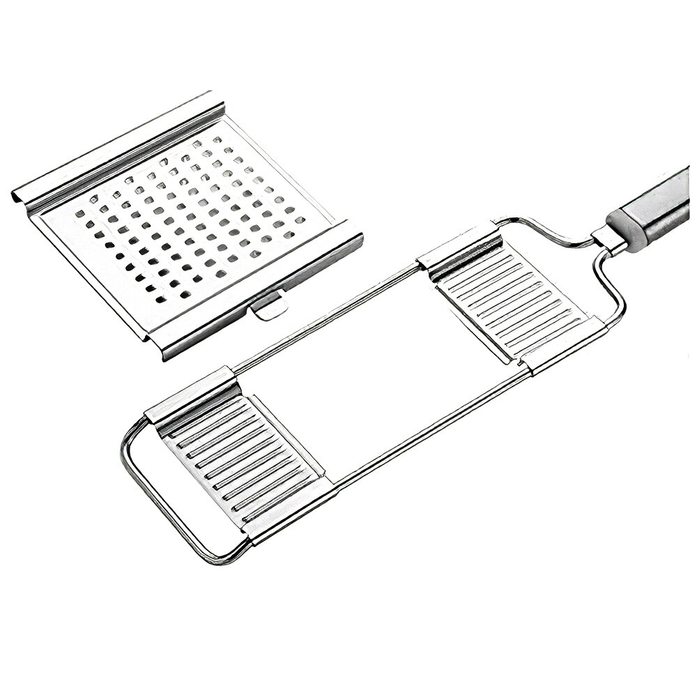 Multifuncional rectángulo de acero inoxidable molino utensilios para rallar queso Chocolate limón Zester pelador de frutas herramienta de Hornear en Casa de cocina