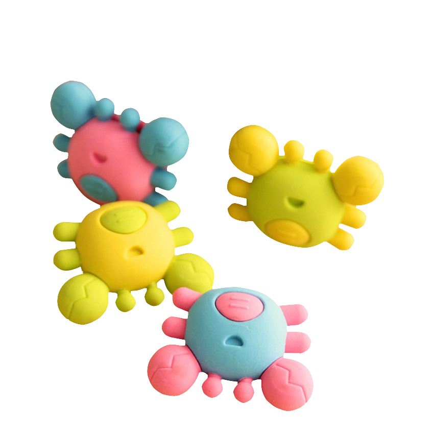 1 stk/parti krabbe kawaii tegneserie blyant viskelædere til kontor skole børn præmie skrive tegning elev