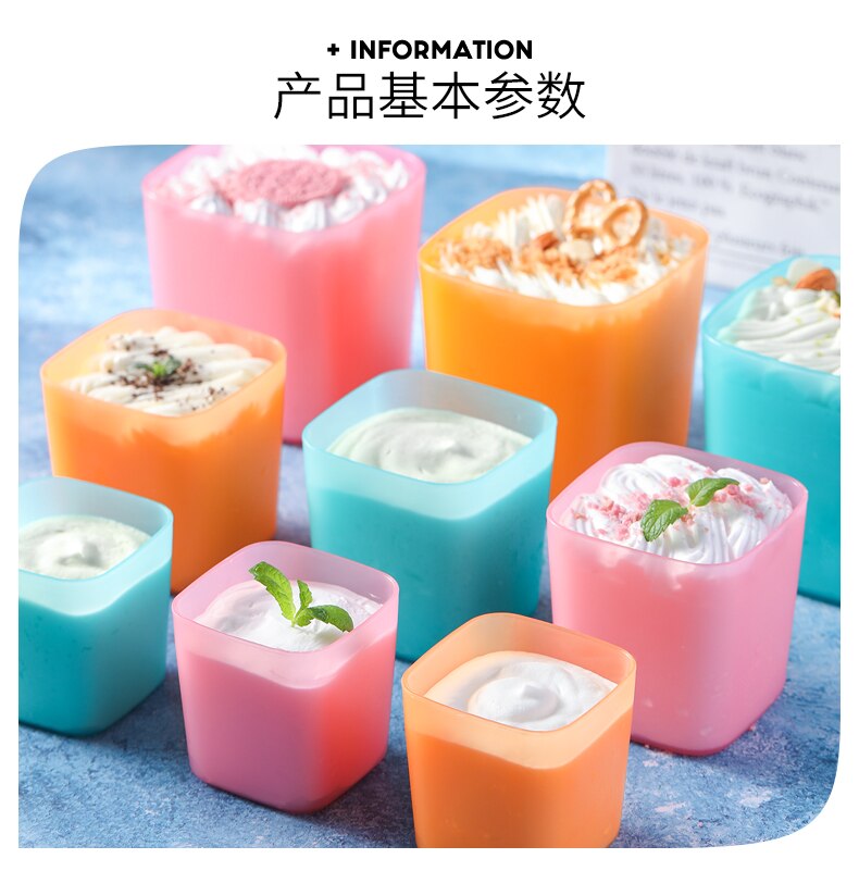 230ml/380ml/750ml 5pcs sealed Ice cream box with cover food grade diy ice cream tub household ice cream ice mold dessert box