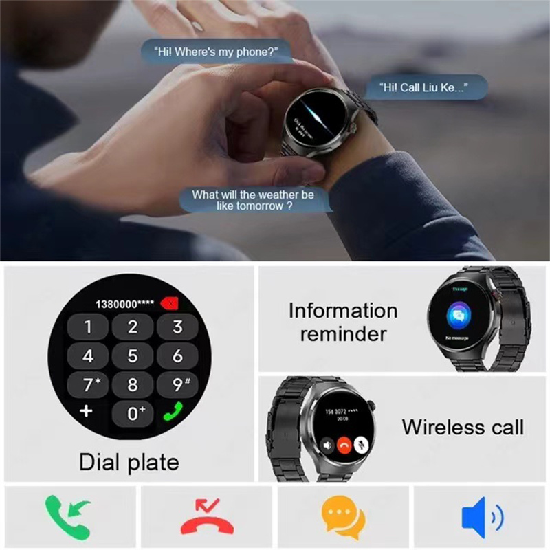 Huawei-Montre connectée GT4 Pro pour homme, GPS, NDavid, écran AMOLED 360x360, fréquence cardiaque, appel Bluetooth, étanche IP68, 2024