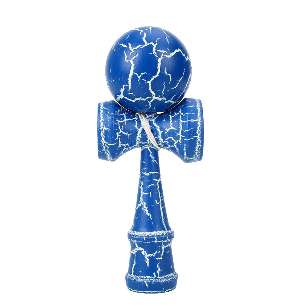 18CM Wooden Kendama Toy For Childr Adult Kandama Jumbo Balls Outdoor Kendama Krom Sport Game Toys Japneese Toy: ELEGANT BLUE