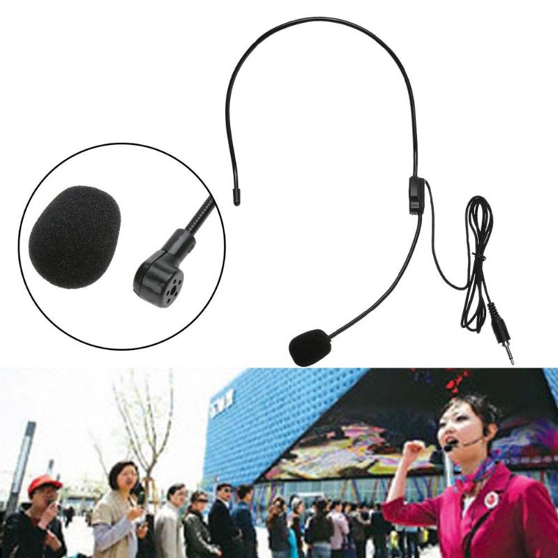 Mini Portable Single Direction Wireless Microphone Lightweight Headset 3.5mm Thread Jack Condenser Microphone for teaching