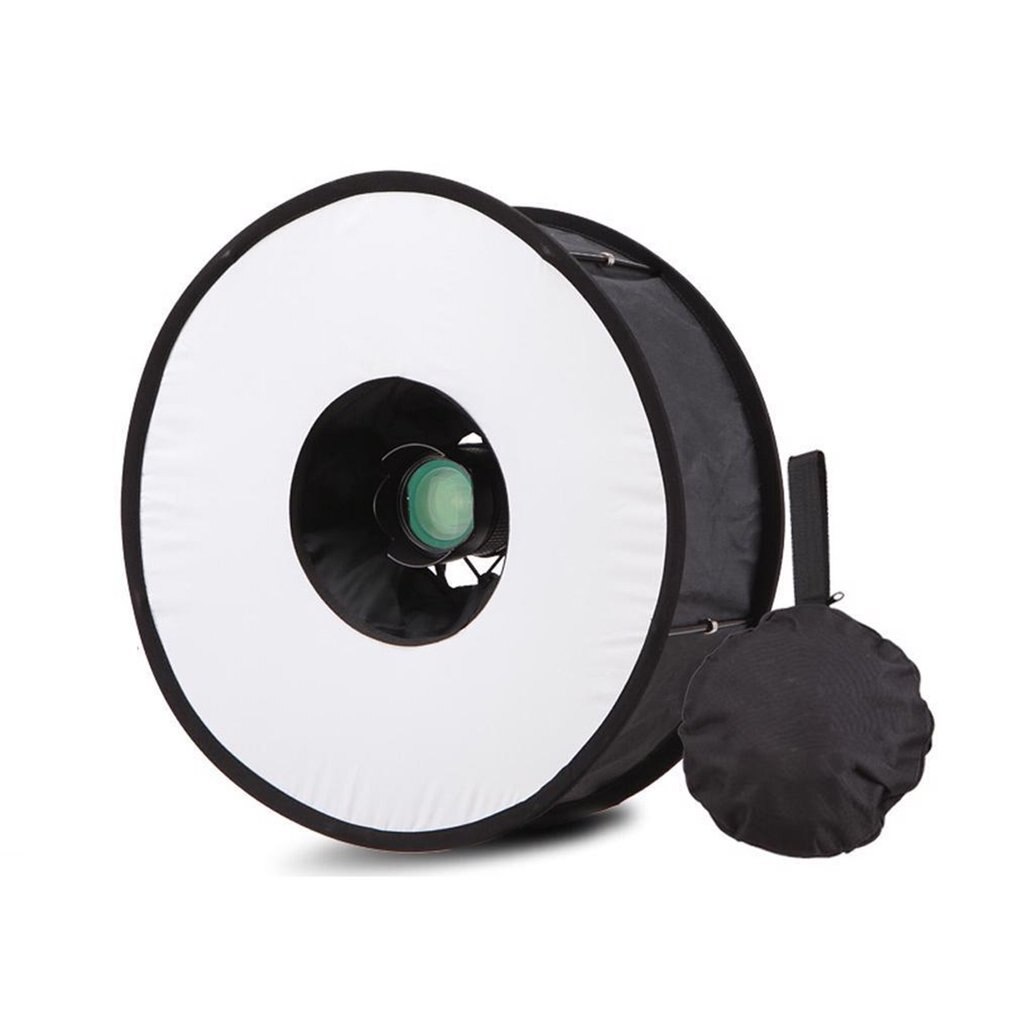 Ring Softbox Speedlight Ronde Stijl Flash Licht Schieten Soft Box Opvouwbaar Soft Flash Light Diffuser Camera 'S
