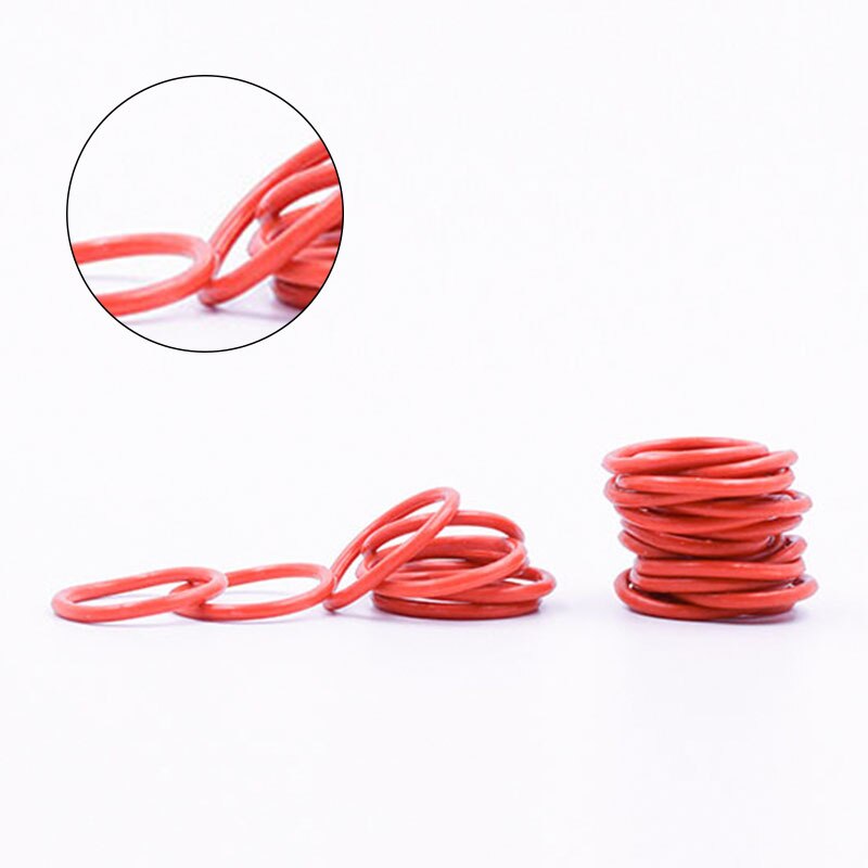 5 Stk/partij Rode Siliconen O-Ring Siliconen/Vmq ID21.2/22.4/23.6/25/25.8/26.5/28/30*2.65Mm Dikke O Ring Seal Rubber Ringen Pakking Washer