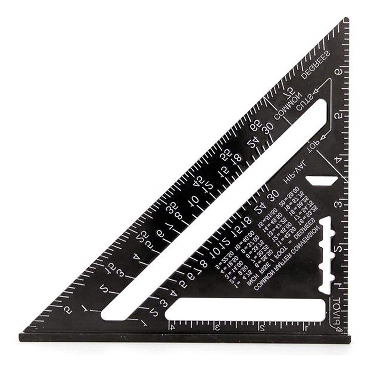 7&quot; Measuring Tool Metric Triangle Angle Ruler Square Protractor Car Thickness Measurement Accessories For Office Camping Trailer
