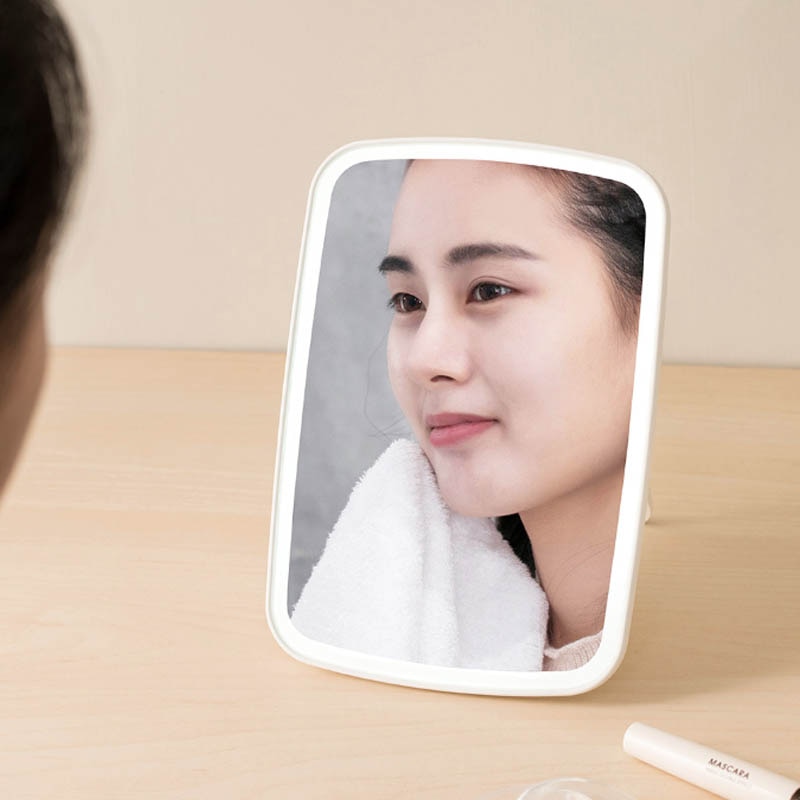 Youpin JORDAN & JUDY Intelligent portable makeup mirror desktop led light portable folding light mirror dormitory desktop H30