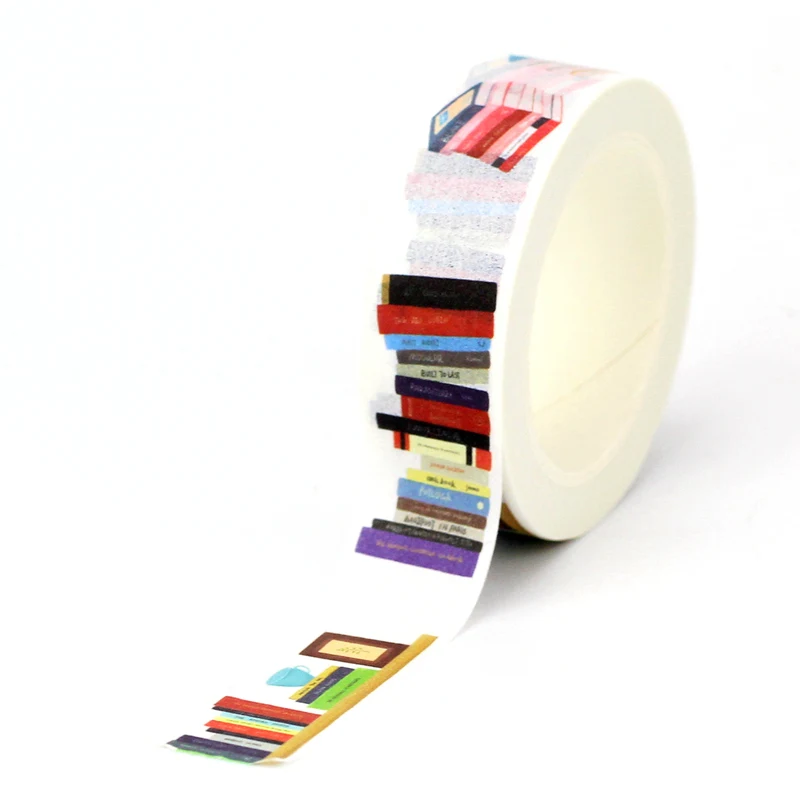Juego de cintas Washi de papel para maquillaje, libros decorativos, 10M, para planificador, álbum de recortes, cinta adhesiva, papelería Kawaii, suministros escolares, 1 ud.