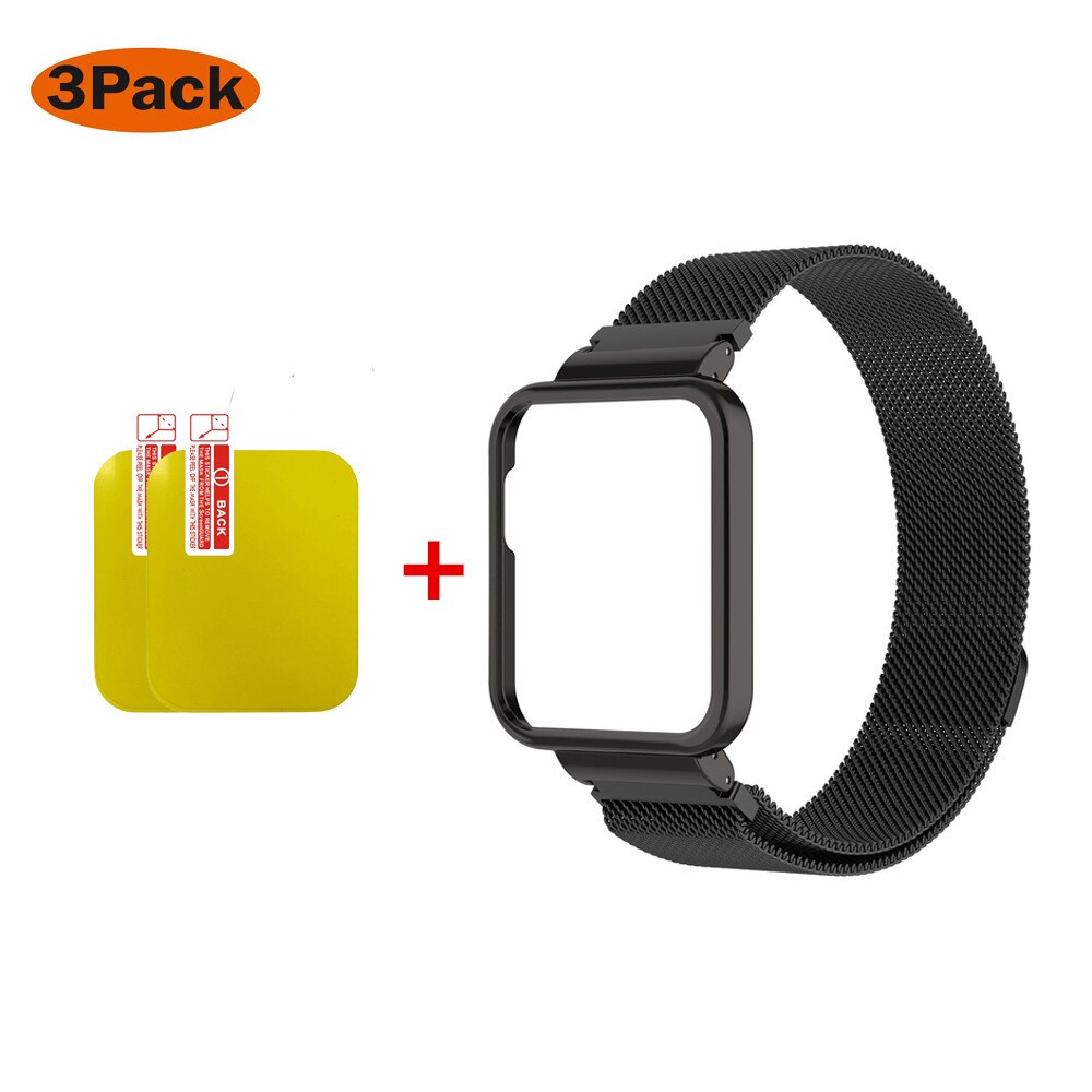 Milanese pasek do zegarka Xiaomi Mi Lite inteligentny zegarek metalowa rama Protector Case bransoletka Watchband do zegarka Redmi 2 Lite Correa: 2 / Redmi Watch 2 Lite