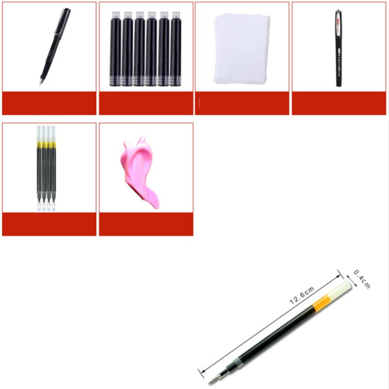 11PCS Chinese Copybook Set Pen Calligraphy Handwriting Copybook Running Script Calligraphy Practice Copybook for Beginners