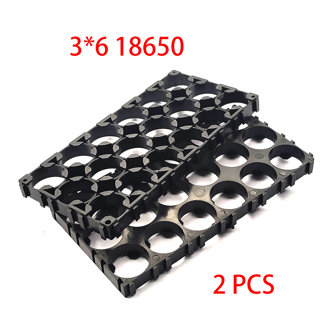 18650 Lithium Cell Cylindrical Battery Case Holder Batteries Pack Plastic Holder Bracket for Diy Battery Pack: Yellow