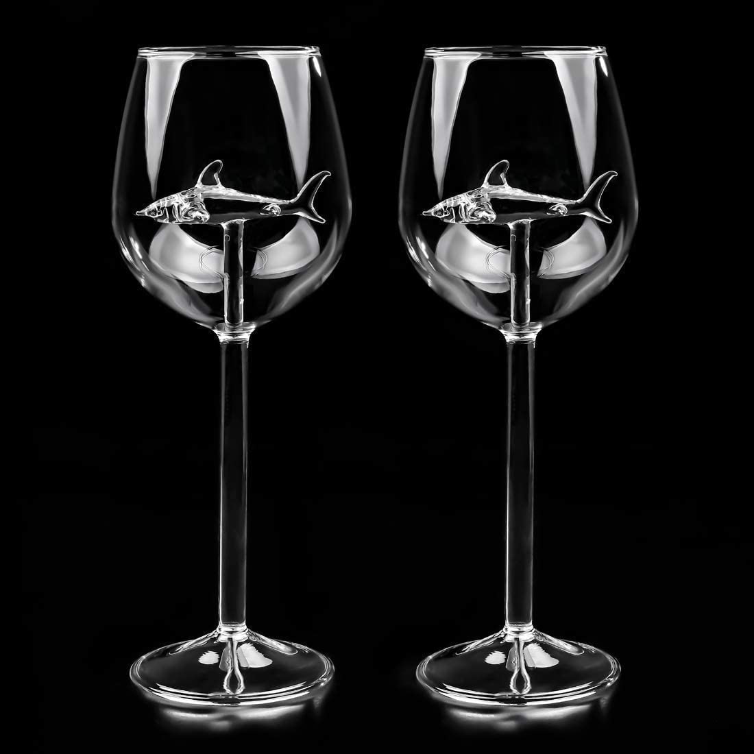 High Borosilicate Glass Shark Red Wine Goblet Bar KTV Cocktail Glass Bar Wine Set 300ML