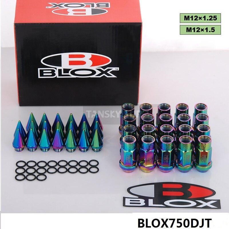 Blox – écrous de roue prolongés 50MM, avec pointes, pour jantes m12x1, 5/m12x1, 25, EP-BLOX750DJT-ALBZ