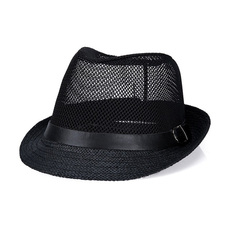 Style cubain chapeaux hommes été Jazz chapeau respirant décontracté disquette Jazz chapeau pour hommes et femmes populaire noir Fedora casquette