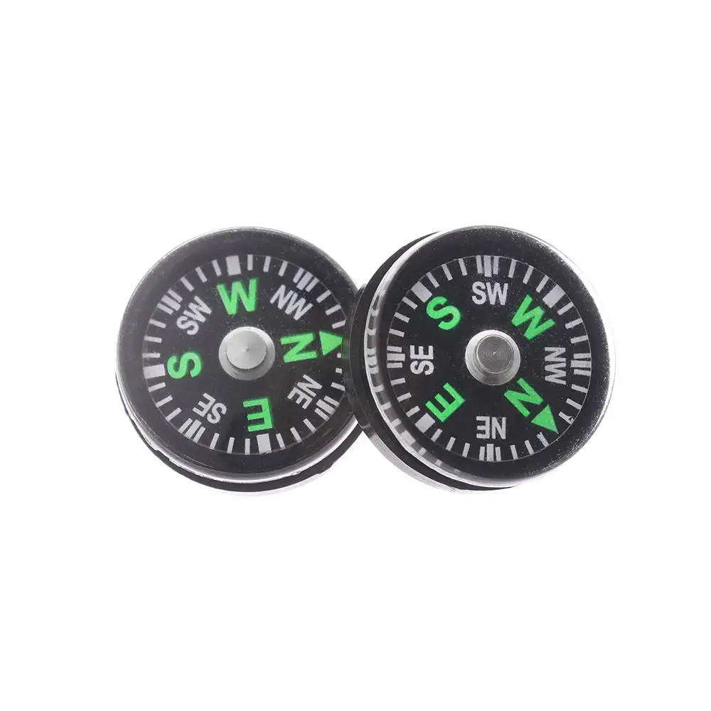 Oil Filled Mini Compass For Outdoor Handheld Accurate Compass Survival Compasses Button Practical Guider Adventure Tools
