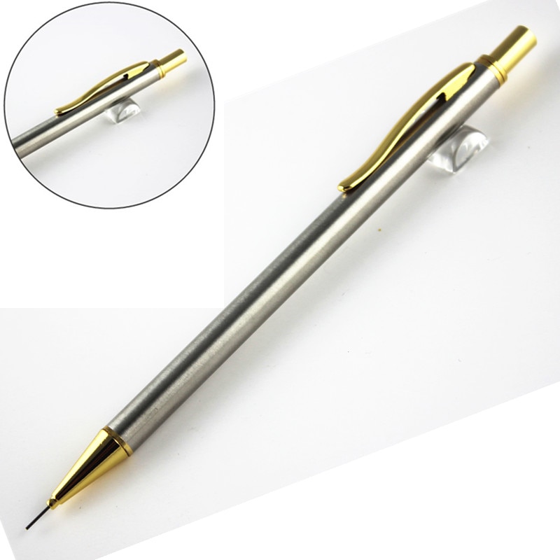 luxury Writing metal pens 0.5mm Nib school Office Stationery mechanical pencil student Business pen