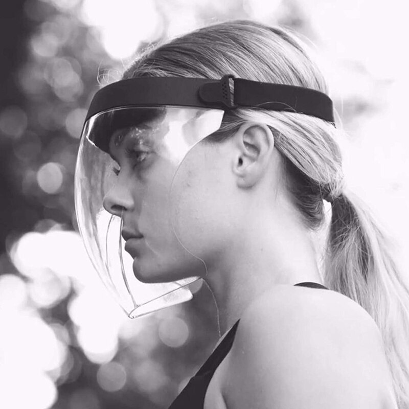 Adult Full Face Detachable Protective Isolation Anti-fog Mask Facial Protection Protective Mask 21×16cm/8.26×6.29inch Dropahip