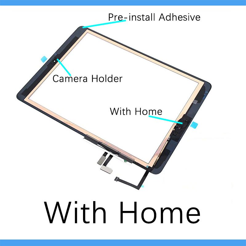 1Pcs Nieuw Voor Ipad 5th Ipad 9.7 Lcd Outer Touch Screen Digitizer Glas Touch Panel Vervanging a1822 A1823