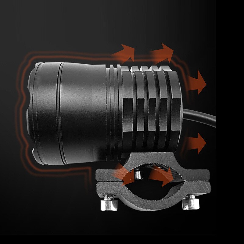 LED moto bateau Spot conduite phare 80W 6000LM 6500K T6 moto brouillard phare avec interrupteur 4 pièces/2 pièces/1 pièces