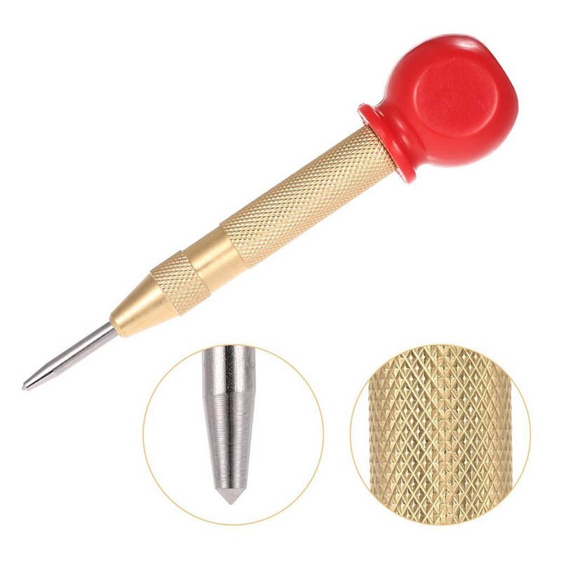 Punzón de centro automático, herramientas de carpintería, marcador de abolladura ajustable, herramienta de perforación de carpintería