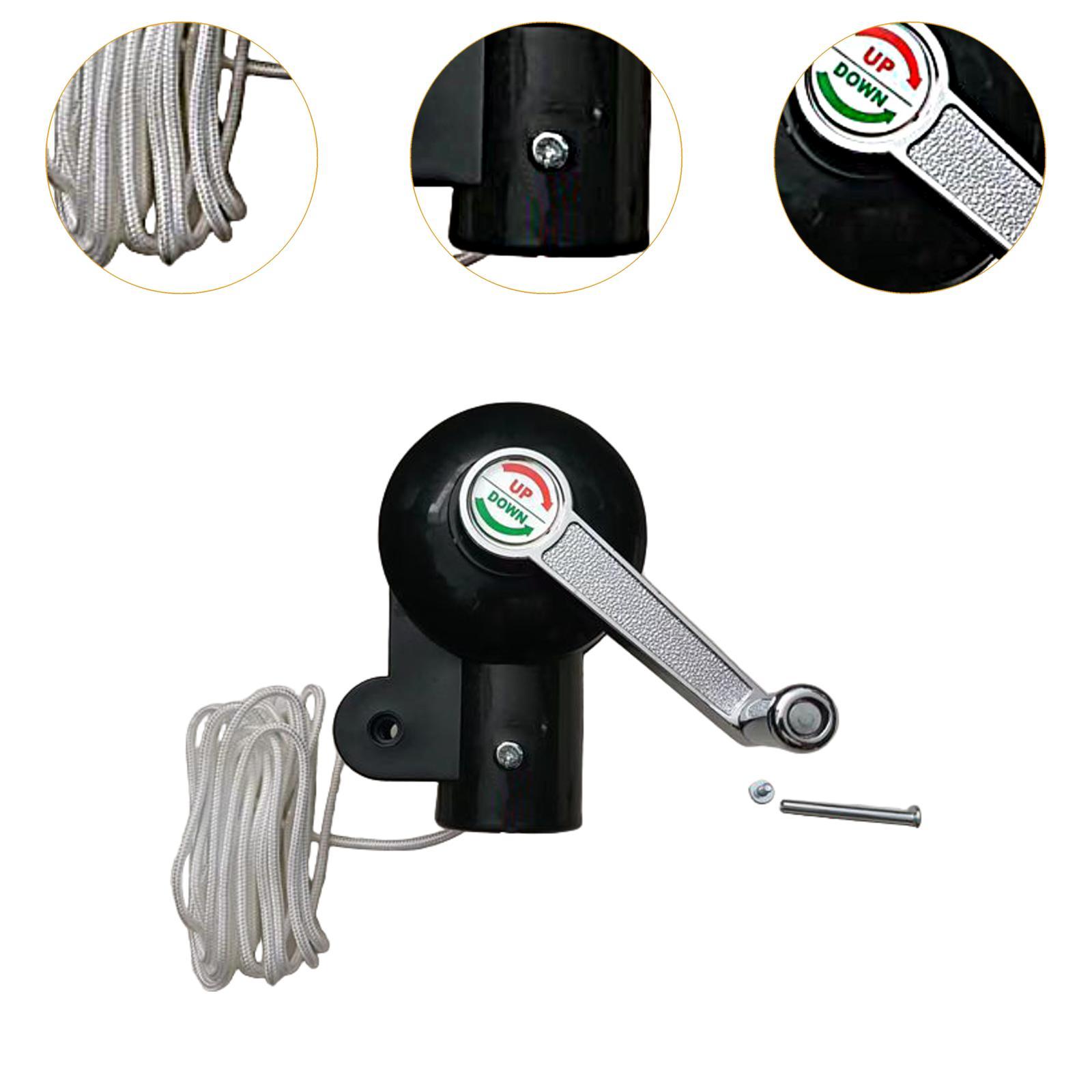 Kľučka na slnečník s lanom, náhradné diely na vonkajší slnečník na terasu, záhradu, nádvorie, plážové slnečníky