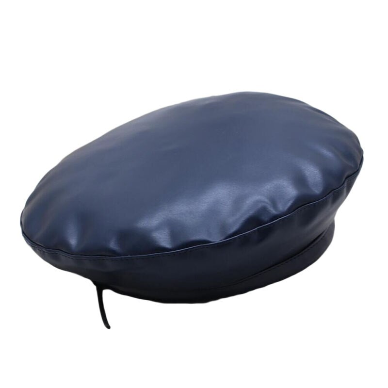 Gorro plano de cuero clásico Cortex, gorras para sol, boinas, gorro redondo, Primavera Verano, mujeres, Coreano sólido, informal, de tocado salvaje