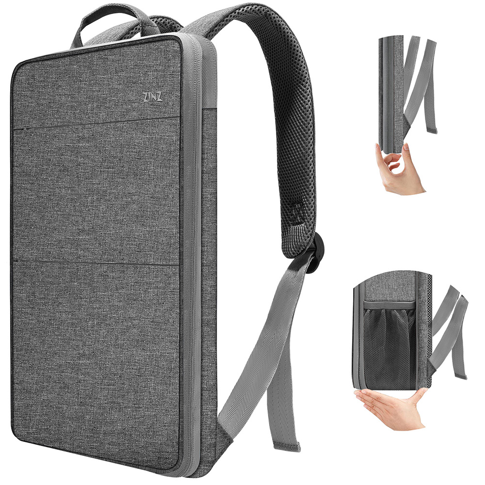 Slim Expandable 15 15.6 16 Inch Laptop Backpack , Spill-Resistant Notebooks Bag for Most 14-16 Inch MacBooks Or Other Computers: GRAY