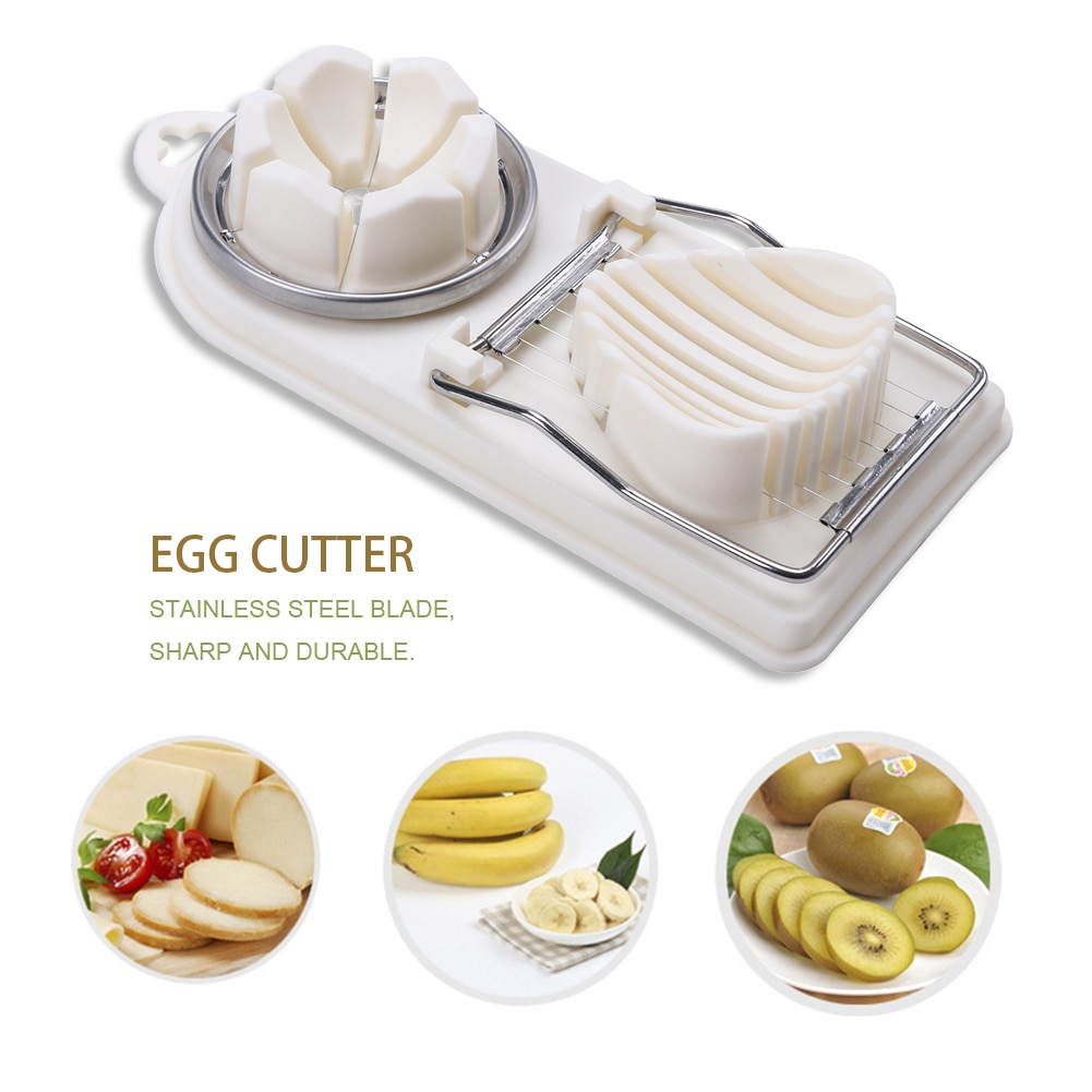 Stainless Steel Cut Egg Slicer Egg Splitter Cutter Flower Mold Kitchen Tool