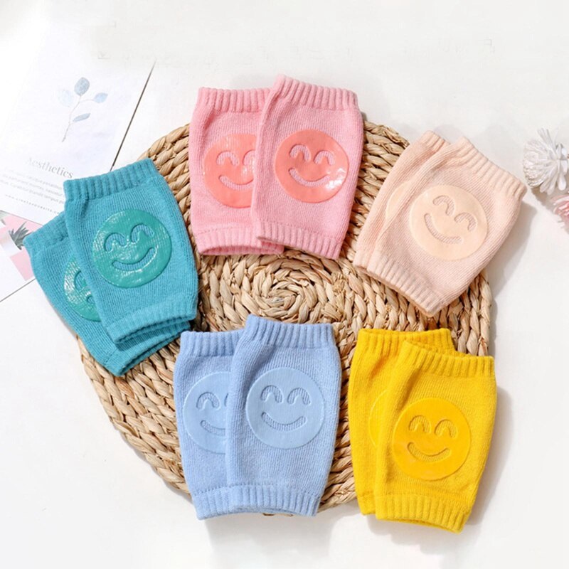 Kids Meisjes Non Slip Kruipen Elleboog Zuigelingen Peuters Baby Accessoires Glimlach Knee Pads Protector Veiligheid Kneepad Been Warmer