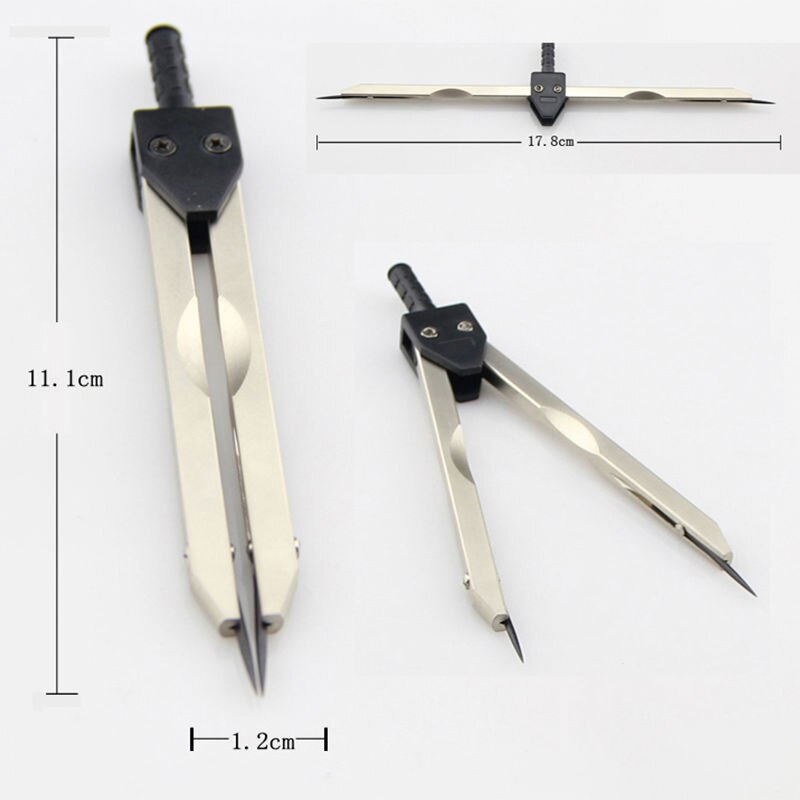 Herramienta de medición de calibradores EKG, divisor de electrocardiograma duradero para enfermería (11,5 cm/4,5 pulgadas), negro/azul/rosa, ECG EK