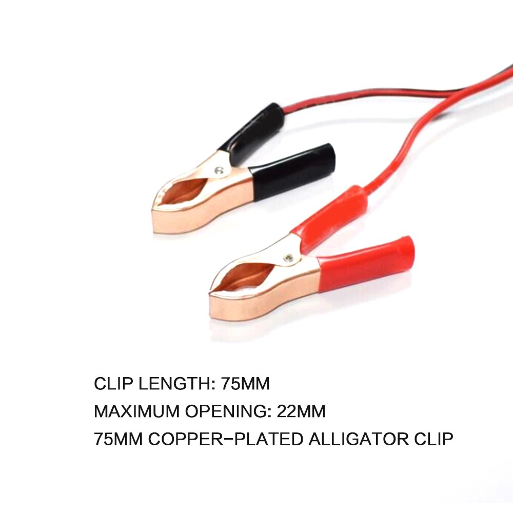 14AWG 36CM 2-Pin SAE PVC Quick Disconnect Plug To Battery Alligator Clips Cable Harness Accessories