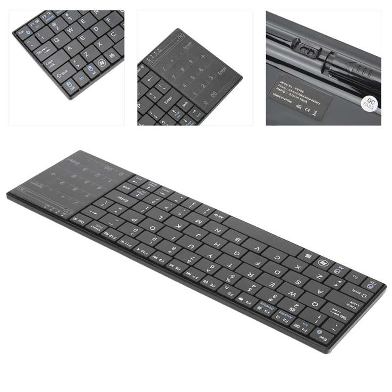touch pad for android Wireless Keyboard with Touchpad for Bluetooth Ultra Thin PC Computer Supplies K-07 touch pad switch