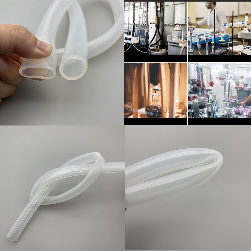 Tubo de silicona de grado alimenticio, tubo de bebida Flexible, resistencia a la temperatura, transparente, no tóxico, ID 32mm OD 40mm