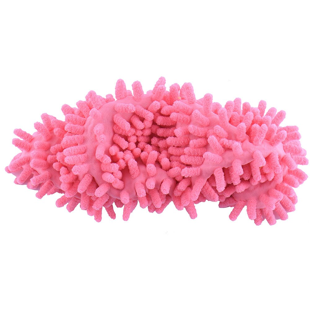 1 pièce, pantoufle de serpillère anti-poussière, pantoufle paresseuse, polissage au sol de maison, nettoyage facile, couverture de chaussettes: Pink