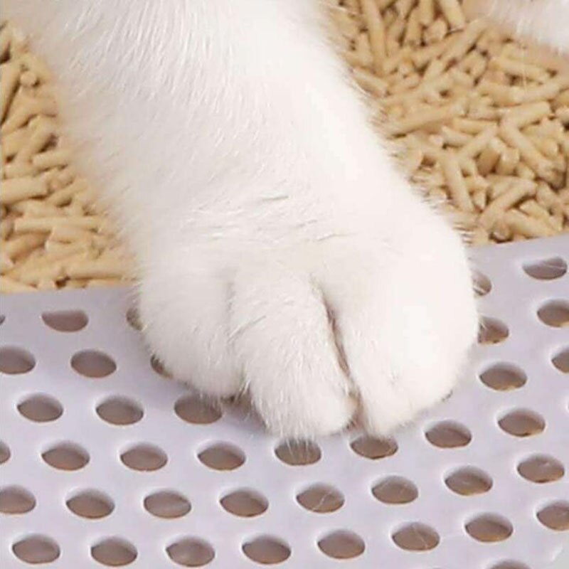 Cat Litter Box Toilets Semi Closed Cat Litter Tray Sandbox Square Semi-closed Anti-splash Deodorant Sandpit Small Cute 3 Colors