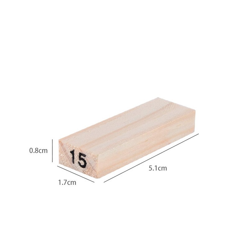 54Pcs Bausteine Spielzeug Lustige Mini Holz Turm Hartholz Domino Stacker Extrakt Montessori Lernspiel für Kinder