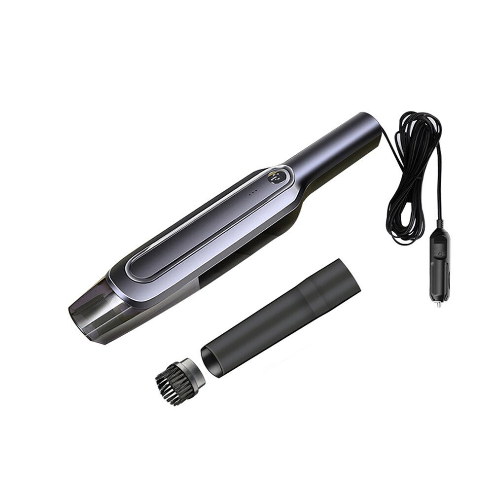 Universal Cordless Handheld Vacuum Cleaner Corded 4000mAh Rechargeable dust collector Dry/Wet dust cleaner for Home Car: Black wired