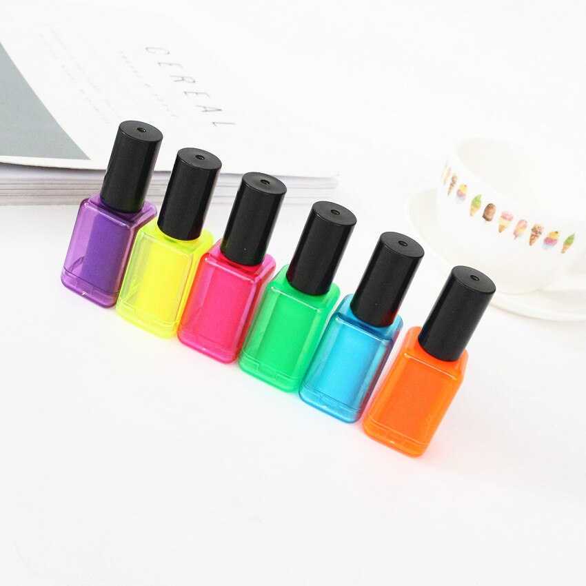 Coloffice Creatieve nagellak styling highligjter snoep kleur art marker pen verven materiaal kantoor schoolbenodigdheden canetas