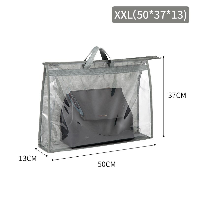 Bolso grande de PVC para mujer, bolsa grande para colgar en el armario, organizador de almacenamiento de protección impermeable, transparente: XXL