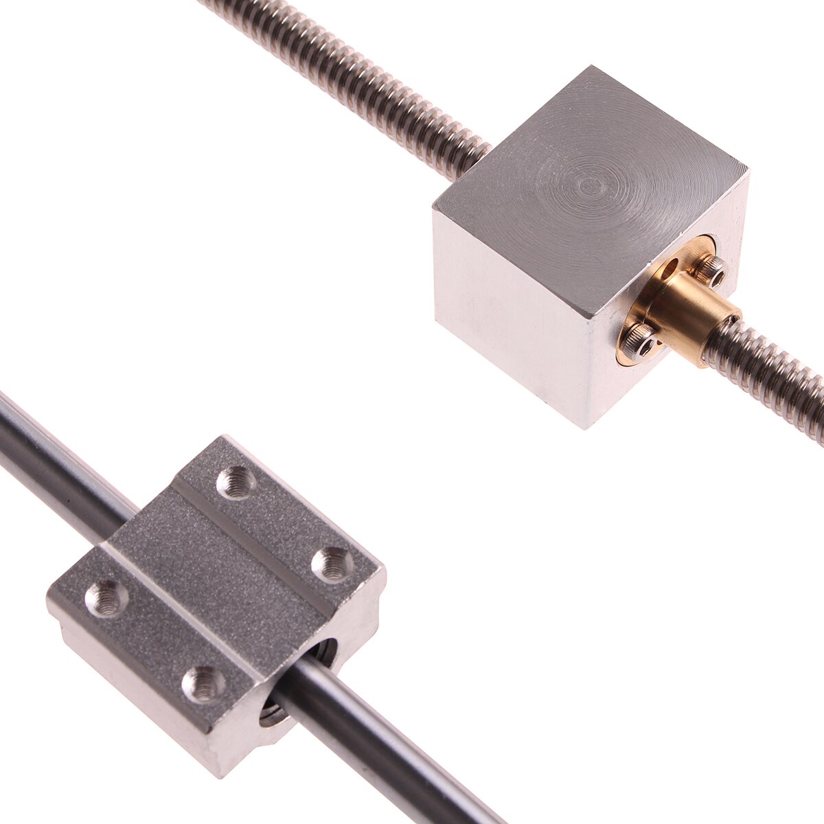 T8 Lead Screw Lead 8mm 100mm ~1200mm +Optical axis +KP08 bearing bracket +housing mounting bracket 13Pcs Set 3D printer parts