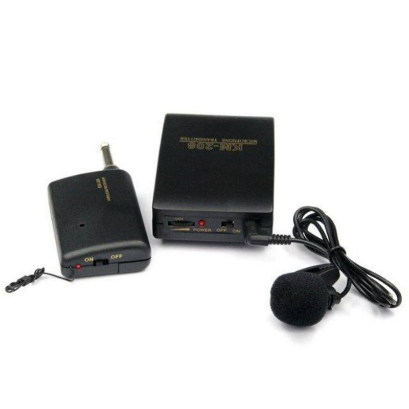 Wireless Lapel Clip Microphone Wireless FM Transmitter Receiver Sound for Smartphone PC Laptop karaoke