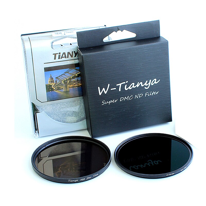 WTINAYA ND 8 ND 1000 ND Filter 55mm voor Digitale Camera Lens (ND8 0.9 + ND1000 3.0 Neutrale Dichtheid + Lens Cap)