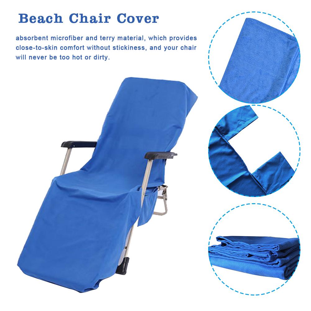 Strand lounge stol betræk håndklæde sommer kølig seng have strand håndklæde solbad mikrofiber dobbelt fløjl lounge lounge stol betræk